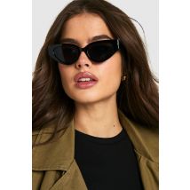 Lunettes De Soleil Œil De Chat À Monture Noire - One Size, Noir