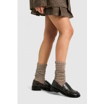Chaussettes En Maille - Beige - One Size, Beige