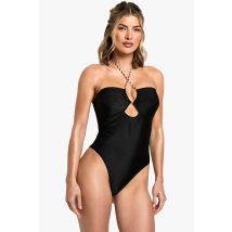 Maillot De Bain Une Pièce En Corde - Noir - 36, Noir