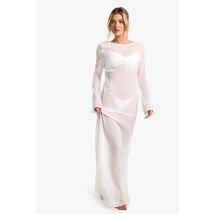 Robe Longue De Plage - Blanc - S, Blanc
