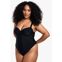 Grande Taille - Maillot De Bain Basique - Noir - 52, Noir