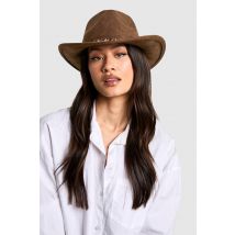 Chapeau De Cowboy À Bretelles - Marron Moka - One Size, Marron Moka