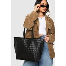 Tote Bag En Synthétique - Noir - One Size, Noir
