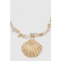 Collier À Coquillages - Jaune Or - One Size, Jaune Or