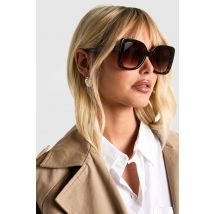 Lunettes De Soleil Argentées - Marron - One Size, Marron