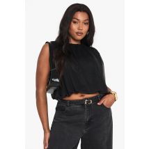 Grande Taille - Top En Mesh - Noir - 56, Noir