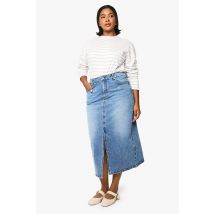 Grande Taille - Jupe Longue En Jean - Déchiré - 50, Déchiré