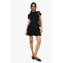 Robe T-Shirt Bouffante - Noir - 38, Noir