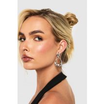 Boucles D'Oreilles Argentées - Gris - Argent - One Size, Gris - Argent