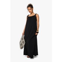 Robe Babydoll Nouée - Noir - L, Noir