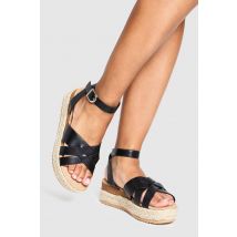 Sandales À Plateforme Et Espadrilles - Noir - 38, Noir