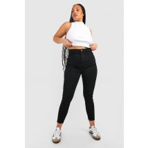 Grande Taille - Jegging Taille Haute - Noir - 44, Noir