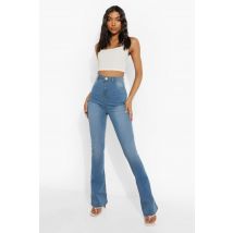 "Tall" - Jegging Flare Taille Haute Basique - Bleu Clair - 38, Bleu Clair