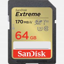 SanDisk Extreme SDXC UHS-I C10 Memory Card, 64GB