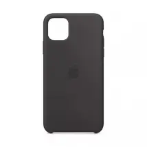 Apple - iPhone 11 Pro Max Silicone Cas - Hardcase iPhone 11 Pro Max - Black