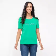 TOMMY HILFIGER - T-Shirt für Damen - Grün - XS