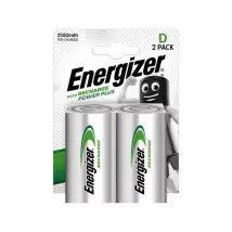 Energizer - Power Plus (D) - Aufladbare Batterien, 2 Stück - D(HR20)