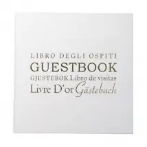 Manor - Gästebuch - Weiss - 24 x 24 cm
