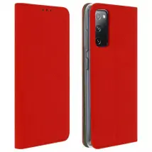Avizar - Etui folio Eco-cuir Samsung Galaxy S20 FE - Rouge