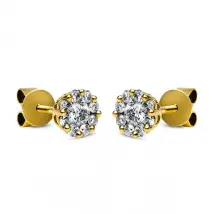 MUAU Schmuck - Ohrstecker 750/18K Gelbgold Diamant 0.48ct. - Gelbgold - ONE SIZE