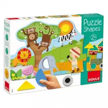 Goula - Puzzle Formen Safari (19teile) - Bambini