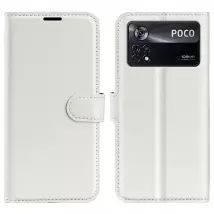 Cover-Discount - Xiaomi Poco X4 Pro - Etui en similcuir - Weiss