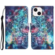 Cover-Discount - iPhone 14 Plus - Etui en similcuir - Bleu
