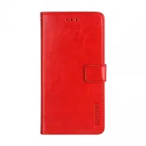 Cover-Discount - Xiaomi Poco X3 - Cocque en similcuir - Rouge