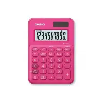 CASIO - CASIO Mini Taschenrechner MS7UCRD 10-stellig - Rot Bunt