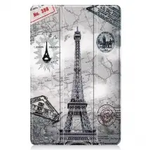 Cover-Discount - Galaxy Tab A7 (2020) - Tri-fold Smart Case Paris - Weiss - 10-11"