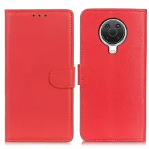 Cover-Discount - Nokia G10 / G20 - Cocque en similcuir foncé - Rouge
