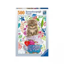 Ravensburger - Puzzle Kätzchen Im Tässchen (500teile)