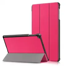 Cover-Discount - Galaxy Tab A 10.1 / 2019- Tri-fold Smart Leder Case - Pink - 10-11"