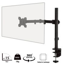 PIXL SINGLE ARM Single Monitor Desk Arm, 32"/34" VESA 75x75/100x100mm, 10kg