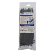 EVO LABS 2.5x200mm Black Cable Ties