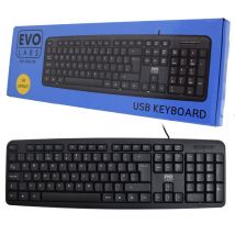 EVO LABS KD-101LUK Wired Keyboard, UK Qwerty Layout