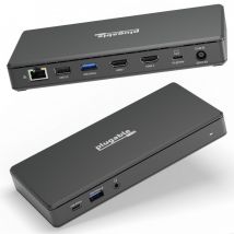 PLUGABLE UD-MSTH2 Dual HDMI 4K 65W USB-C Docking Station