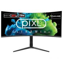 PIXL CM34C7 34" Ultrawide Curved Gaming Monitor, 165Hz, 1ms Response Time, 3440x1440