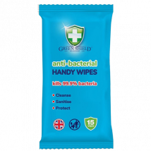 Green Shield Anti-Bacterial Wipes - 15 pcs