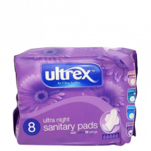 Ultrex Ultra Night Pads with Wings â 8 pcs