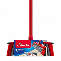 Vileda 3 Action Broom with Handle