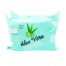 XBC Aloe Vera Cleansing Facial Wipes - 2x25 pcs