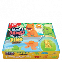Zimpli Kids Baff Bombz Dino Surprise Bath Bomb Set with Dino Figures