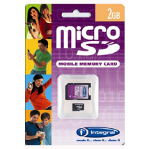 Carte mémoire micro SD Integral MICROSD 2GB