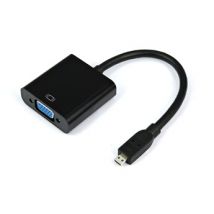 Adaptateur Micro HDMI M vers VGA F Noir