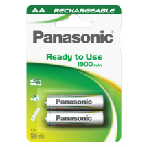 Pile rechargeable Panasonic EVOLTA AA LR6 X2 1900 mAh