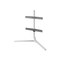 sur pied pour meuble / TV Stand Design Table Top - Light/Silver - Orientable 180 - VESA 400 - 32/70'''' - Pour TV OLED, QLED, LED max 40kgs - Hauteur reglable - Support de barre de son - Gestion des cables - Rembourrage anti-rayures.
