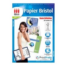 Papier Bristol Haute Définition  - A4 - 30 Feuilles - 200 g/m²