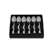 LOT DE 6 CUILLERES MOKA FUTURA EN COFFRET NOIR