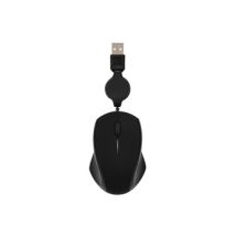Mini souris avec câble rétractable
